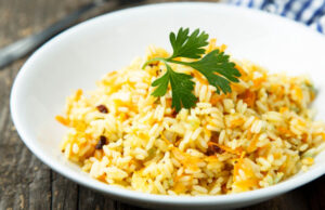 Arroz a la naranja