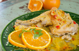 Pollo a la naranja